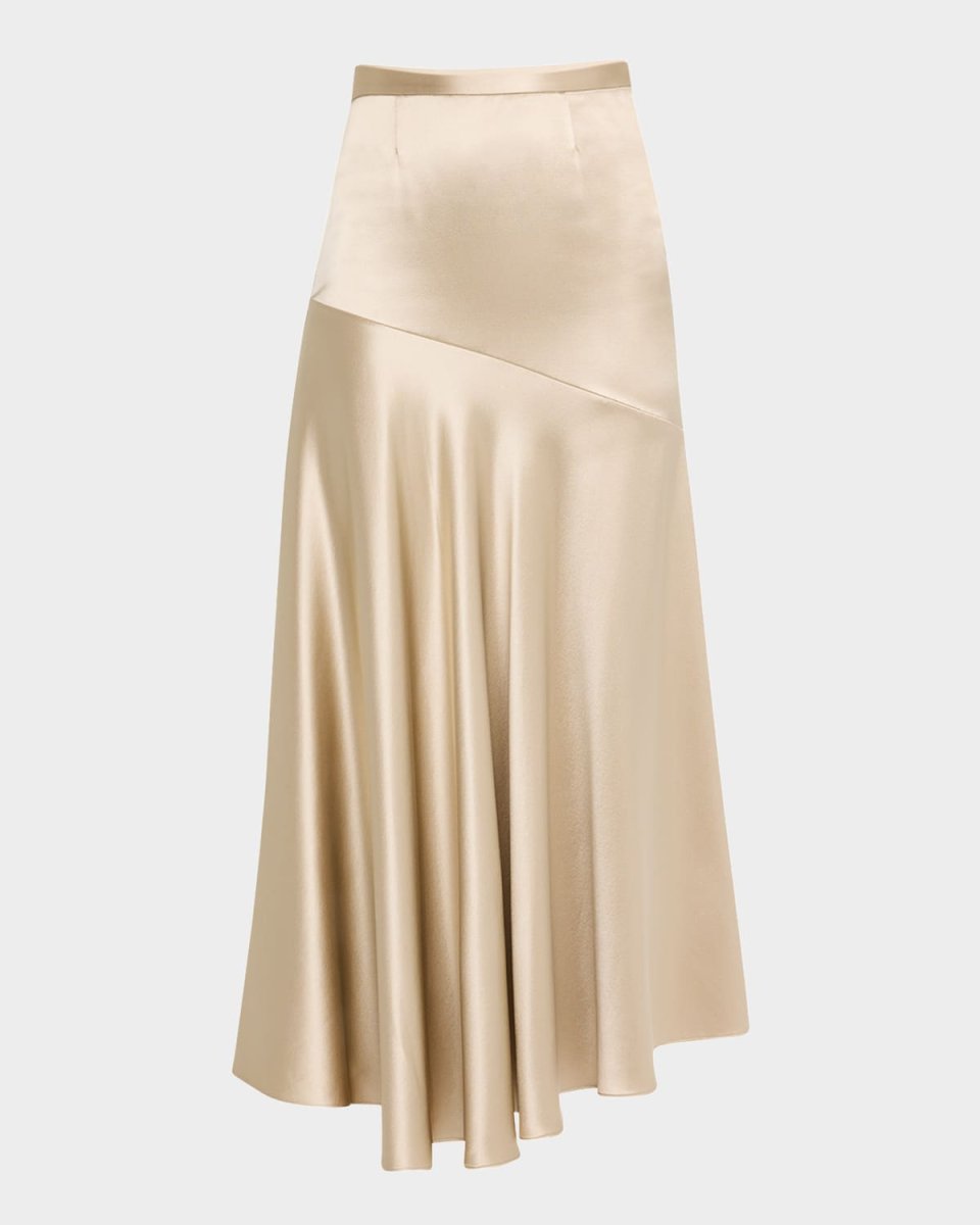 Tess Satin Back Crepe Midi Skirt